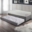 Ver imagem 3 de Bicama Box Solteiro Linho 88x188x28 Cm com Colchão Ecoline D33 Espuma Ecoflex