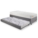 Ver imagem 1 de Bicama Box Solteiro Linho 88x188x28 Cm com Colchão Ecoline D33 Espuma Ecoflex