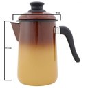 Ver imagem 2 de Bule para Café Marrom Esmaltado Ewel