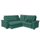 Ver imagem 4 de Sofá Manchester 2.63x2.63m de Canto, Retrátil e Reclinável - Verde