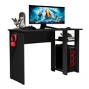 Ver imagem 2 de Mesa Escrivaninha Gamer Slim com Suporte para Cpu