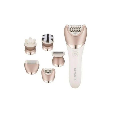 Kit Depilador Feminino Eletrico Corpo 5 em 1 Kemei - Km-8001