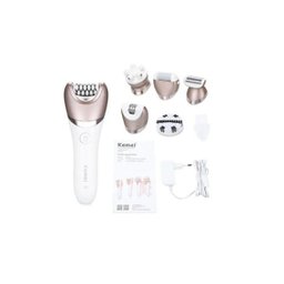 KIT DEPILADOR FEMININO ELETRICO CORPO 5 EM 1 KEMEI - KM-8001 - 4