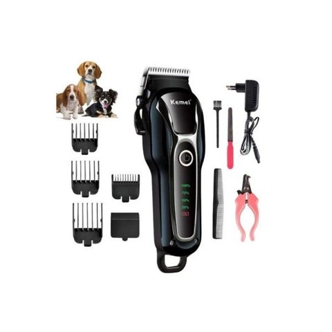 MAQUINA DE TOSA SEM FIO PROFISSIONAL PARA PETS KEMEI KM-1991