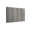 Ver imagem 3 de Painel Cama Box Fantasy 0,90 Tecido Suede Cor Cinza - Comprar Moveis em Casa