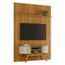 Ver imagem 3 de Conjunto Painel e Rack Névoa Cumaru Opala para TV 65 Polegadas MDP Marrom Casah