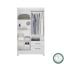 Ver imagem 2 de Guarda Roupa Chile 103cm 4 Portas Branco Moval