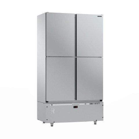 Mini Câmara 4 Portas Resfriados 744l Inox 0 a 7ºc Ar Forçado Motor Inferior Mcr4p - Refrimate