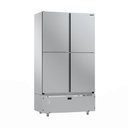 Ver imagem 1 de Mini Câmara 4 Portas Resfriados 744l Inox 0 a 7ºc Ar Forçado Motor Inferior Mcr4p - Refrimate