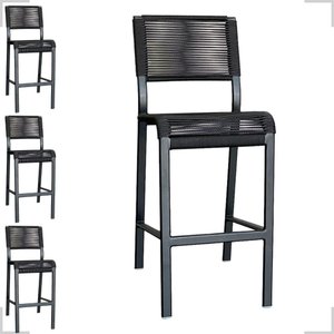 Kit 4 Banquetas Alta para Cozinha Bar Balcão Bistrô