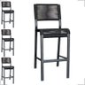 Kit 4 Banquetas Alta para Cozinha Bar Balcão Bistrô - 1