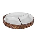 Ver imagem 1 de Petisqueira Redonda de Rattan e Porcelana