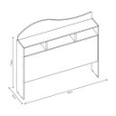 Ver imagem 4 de Cabeceira Para Box Solteiro 0,90 - J&A Irlanda - Flex-Branco/Lilás