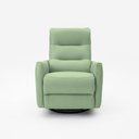 Ver imagem 2 de Poltrona do Papai Reclinável Sala de Estar Plaza Usb e Usb-c Gira Balança Couro Verde Claro G40 - Gr