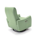 Ver mais imagens de Poltrona do Papai Reclinável Sala de Estar Plaza Usb e Usb-c Gira Balança Couro Verde Claro G40 - Gr