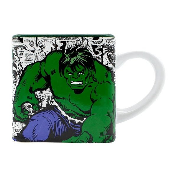 Caneca Cubo 300ML Hulk Heróis - 3