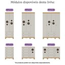 Ver imagem 7 de Berço Americano 3 em 1 com Colchão Incluso e Cômoda 1 Porta 4 Gavetas Suspiro Multimóveis Mp4718
