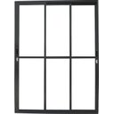 Ver imagem 1 de Porta de Aluminio Sacada 3 Folhas Móveis com Fechadura Linha Premium:preto/2,10 X 2,00