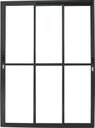 Ver imagem 1 de Porta de Aluminio Sacada 3 Folhas Móveis com Fechadura Linha Premium:preto/2,10 X 2,00