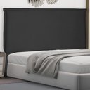 Ver imagem 2 de Cabeceira Estofada Cama Box Casal Queen Size Veneza 160cm Suede Preto - Desk Design