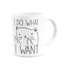 Caneca Divertida Gato - I do What I Want - 3
