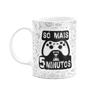 Caneca Gamer - Só Mais 5 Minutos