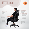 Cadeira de Escritório Ergonômica Nr17 Giratória Office Toledo com Encosto e Braços 3d Rivatti Preta - 2