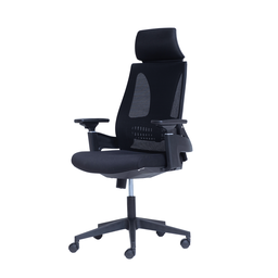 Cadeira de Escritório Ergonômica Nr17 Giratória Office Toledo com Encosto e Braços 3d Rivatti Preta - 1