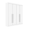 Guarda Roupa Solteiro 04 Portas E 03 Gavetas Da Vinci Plus Branco - 1