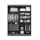 Ver imagem 2 de Guarda Roupa Solteiro 04 Portas E 03 Gavetas Da Vinci Plus Branco