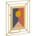 Ver imagem 1 de Porta Retrato 15x20 Dourado em Metal 13310 Mart