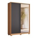 Ver mais imagens de Guarda Roupa Frizatto Mirror Flex 3 Gavetas 4 Prateleiras MDF-MDP Freijó-Off White-Titanium Casah