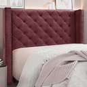 Ver imagem 5 de Cabeceira Decorativa King Size 2,19M Loewe Vinho - Gran Belo