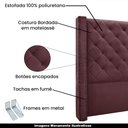 Ver imagem 3 de Cabeceira Decorativa King Size 2,19M Loewe Vinho - Gran Belo