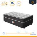 Ver imagem 3 de Cama Box Conjugada Ortopédica Solteiro de Espuma Lucas Home Unique 88 Cm