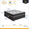 Cama Box Conjugada Ortopédica Viúva de Espuma Lucas Home Unique 128 Cm - 3