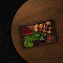 Ver imagem 7 de Prato giratório para servir na mesa de jantar laminado 50 cm - Castanho