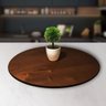 Prato giratório para servir na mesa de jantar laminado 50 cm - Castanho - 9