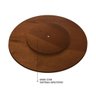 Prato giratório para servir na mesa de jantar laminado 50 cm - Castanho - 11