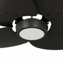 Ver imagem 2 de Ventilador de Teto Natuvent Dahlia Led 4 Pás Madeira Preto 6500k Branco Frio, Luz Branca 220v