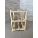 Ver imagem 5 de Sapateira, Estante, Organizador Madeira de Pinus 3 Prateleiras, 9 Pares de Sapato