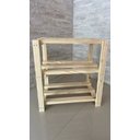Ver imagem 6 de Sapateira, Estante, Organizador Madeira de Pinus 3 Prateleiras, 9 Pares de Sapato