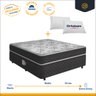 Cama Box Conjugada Casal Ortopédica D28 com Travesseiros Lucas Home Unique 138x188x52cm - 2