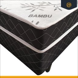 Cama Box Conjugada Ortopedica Casal de Espuma com 2 Travesseiros Lucas Home Unique 138 Cm - 5