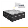 Cama Box Conjugada Casal Ortopédica D28 com Travesseiros Lucas Home Unique 138x188x52cm - 1