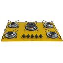 Ver imagem 1 de Cooktop Gás 5 Bocas Chama Tripla 127/220 Amarelo