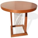Ver imagem 7 de Mesa De Apoio Saibi Ozki 60 Cm Madeira Eucalipto Cedro Corda Redonda Rami