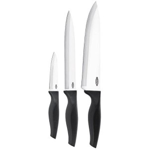 Conjunto De Facas Inox Cross 3 PeÇAs Preto Brinox 2556/309