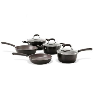 Conjunto Panelas InduÇÃO Revestimento CerÂMico 5 PeÇAs Life Select Carbono Brinox