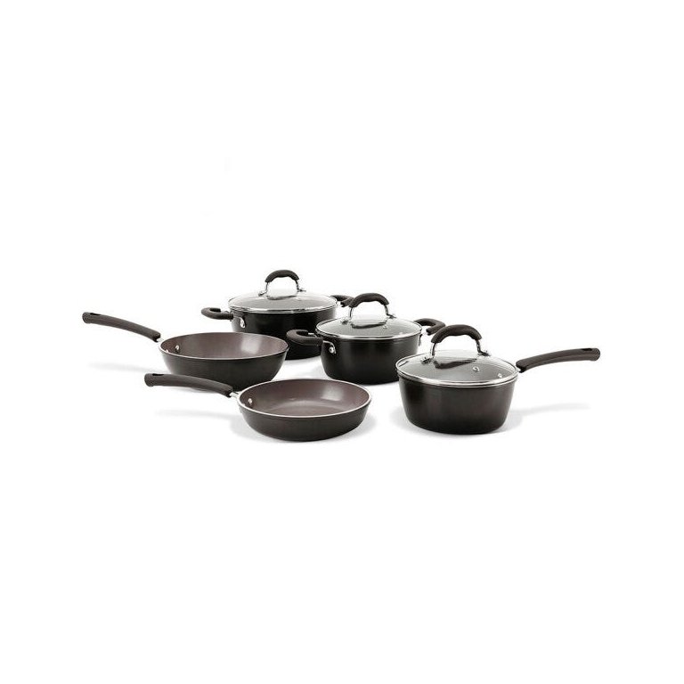 Conjunto Panelas InduÇÃO Revestimento CerÂMico 5 PeÇAs Life Select Carbono Brinox
